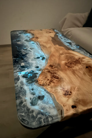 Glowing Ocean Epoxy Resin Table