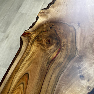 Red Epoxy River Walnut Coffee Table
