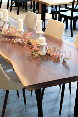 Live Edge Black Walnut Dining Table