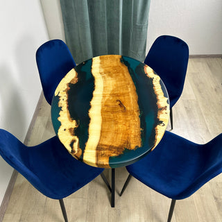 Maple Epoxy Dining Table for 4