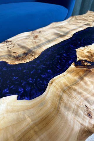 Epoxy Dark Violet Coffee Table