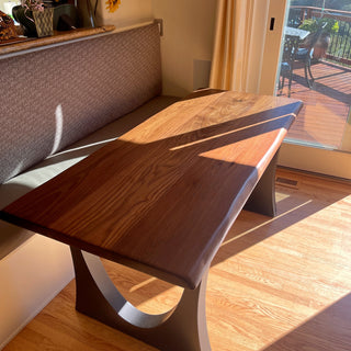 Solid Walnut Wood Dining Table for 4