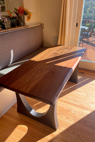 Solid Walnut Wood Dining Table for 4
