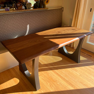 Solid Walnut Wood Dining Table for 4