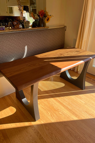 Solid Walnut Wood Dining Table for 4