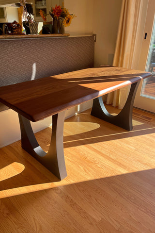 Solid Walnut Wood Dining Table for 4
