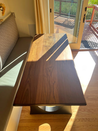 Solid Walnut Wood Dining Table for 4