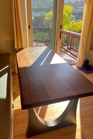 Solid Walnut Wood Dining Table for 4