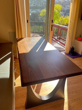 Solid Walnut Wood Dining Table for 4