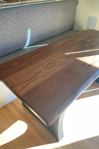 Solid Walnut Wood Dining Table for 4