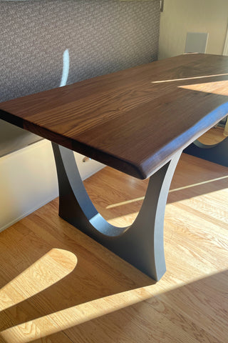 Solid Walnut Wood Dining Table for 4