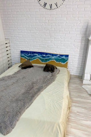 Ocean Resin Headboard