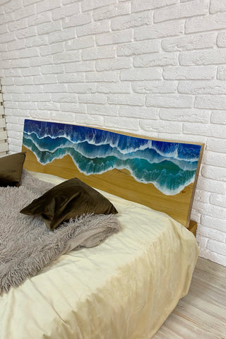 Ocean Resin Headboard