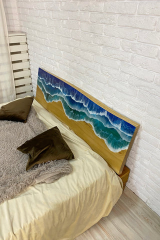 Ocean Resin Headboard
