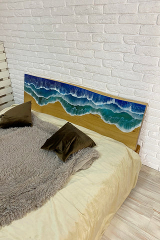 Ocean Resin Headboard