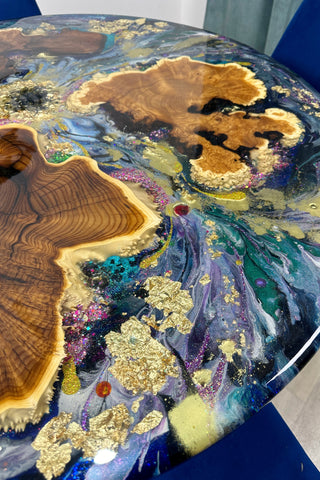 Geode Epoxy Dinning Table