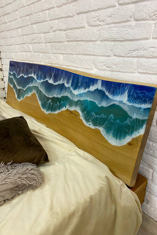 Ocean Resin Headboard