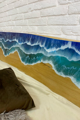Ocean Resin Headboard
