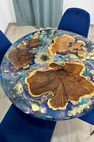 Geode Epoxy Dinning Table