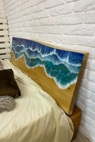 Ocean Resin Headboard