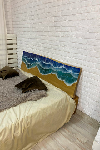 Ocean Resin Headboard