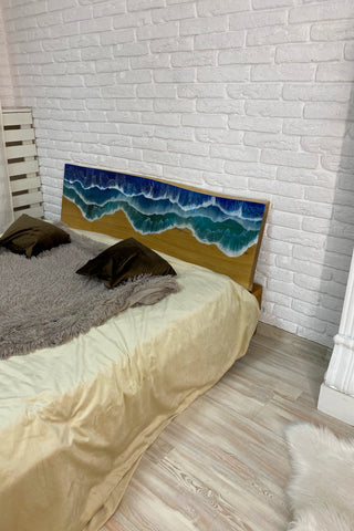 Ocean Resin Headboard