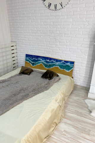 Ocean Resin Headboard