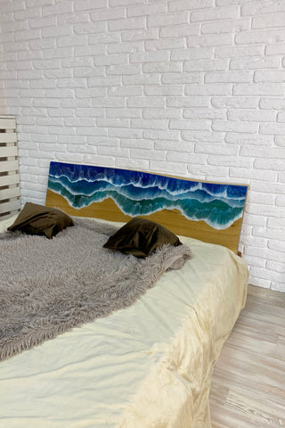 Ocean Resin Headboard