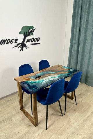 Live Edge Epoxidharztisch