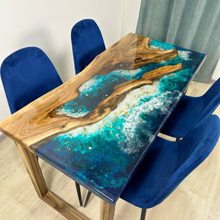 Live Edge Epoxidharztisch