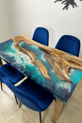 Live Edge Epoxidharztisch