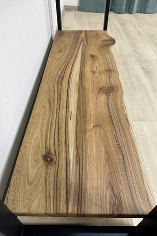 Accent Epoxy River Console Table With Shelf