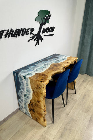 Wasserfall-Ozean-Kunstwerk-Schreibtisch