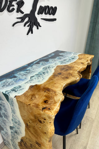 Wasserfall-Ozean-Kunstwerk-Schreibtisch