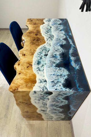 Wasserfall-Ozean-Kunstwerk-Schreibtisch