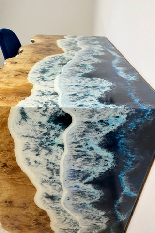 Wasserfall-Ozean-Kunstwerk-Schreibtisch
