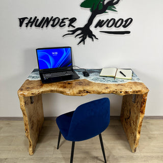 Waterfall Ocean Art Work Desk
