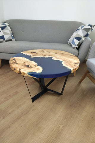 Maple Coffee Table with Epoxy