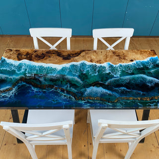 Esstisch aus Pappelholz Ocean