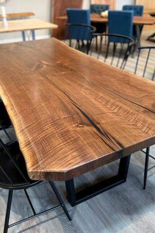 Live Edge 8′ Walnut dining table
