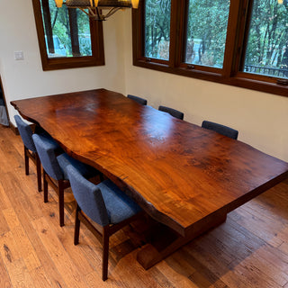 American Redwood Slab Conference table Dining Table