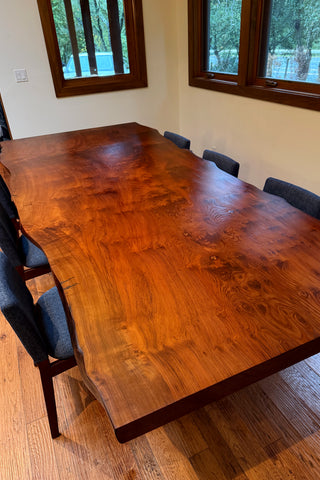 American Redwood Slab Conference table Dining Table