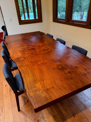 American Redwood Slab Conference table Dining Table