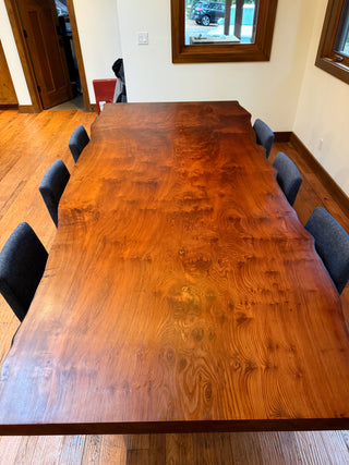 American Redwood Slab Conference table Dining Table