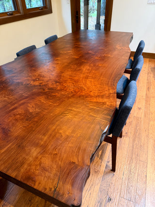 American Redwood Slab Conference table Dining Table