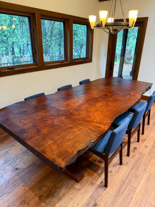 American Redwood Slab Conference table Dining Table