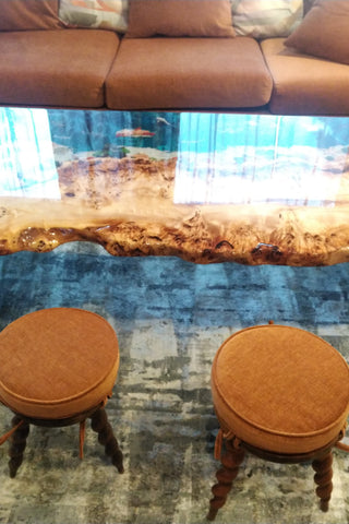 Epoxy Waterfall Coffee Table