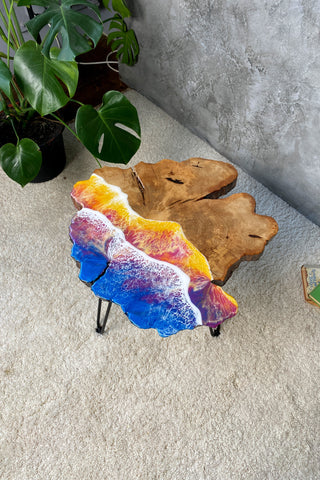 Live Edge Coffee Table with Epoxy
