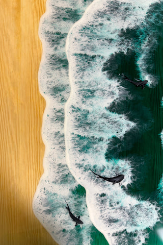 Epoxy Resin Rectangular Dining Table