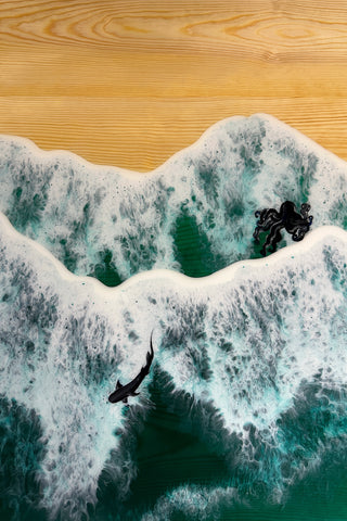 Epoxy Resin Rectangular Dining Table